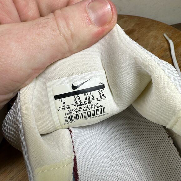 Nike‎ Air Presto Ultra Flyknit Shoes Womens Size 9 Triple White 910569-101 - Picture 8 of 8